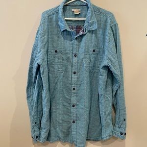 Carbon 2 Cobalt Mens Casual Button Down